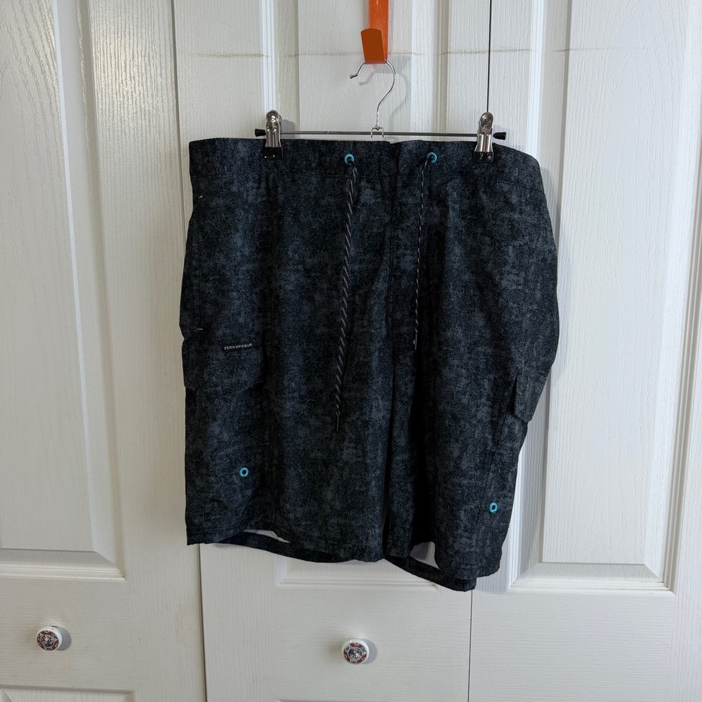 Zeroxposur cargo pocket swim‎ trunks size XL